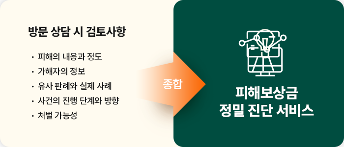 피해보상금 정밀 진단 서비스